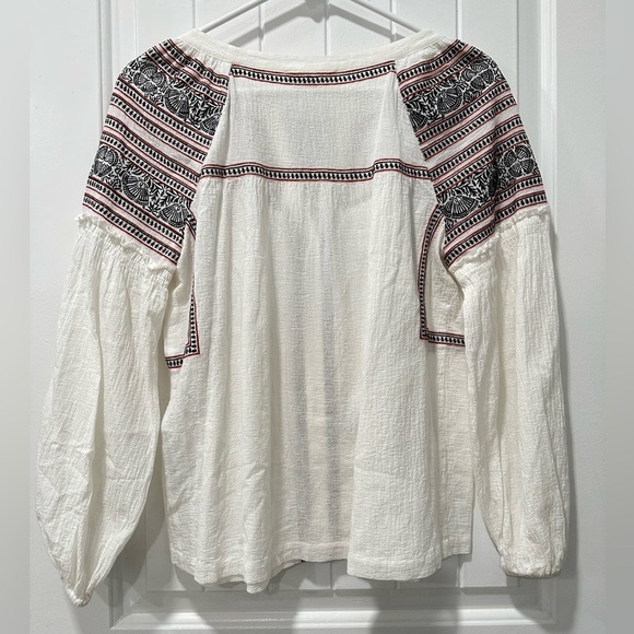 Maje Long Sleeve Bohemian Peasant Blouse - Picture 5 of 8